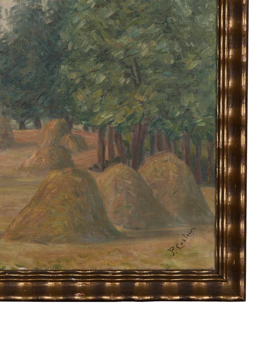 Framed Still Life Painting - Haystacks - Image 2