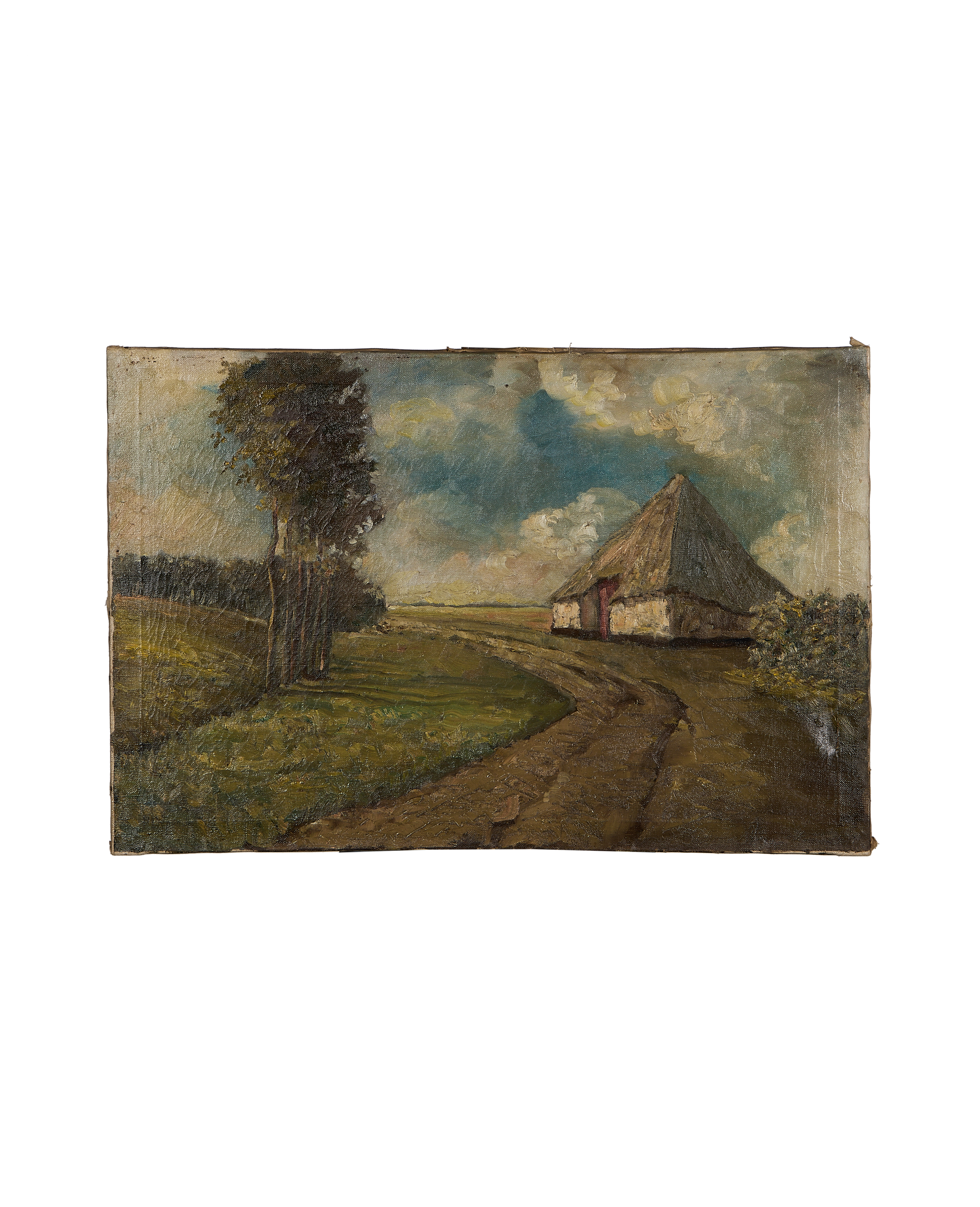Landscape Painting - Thatched Home