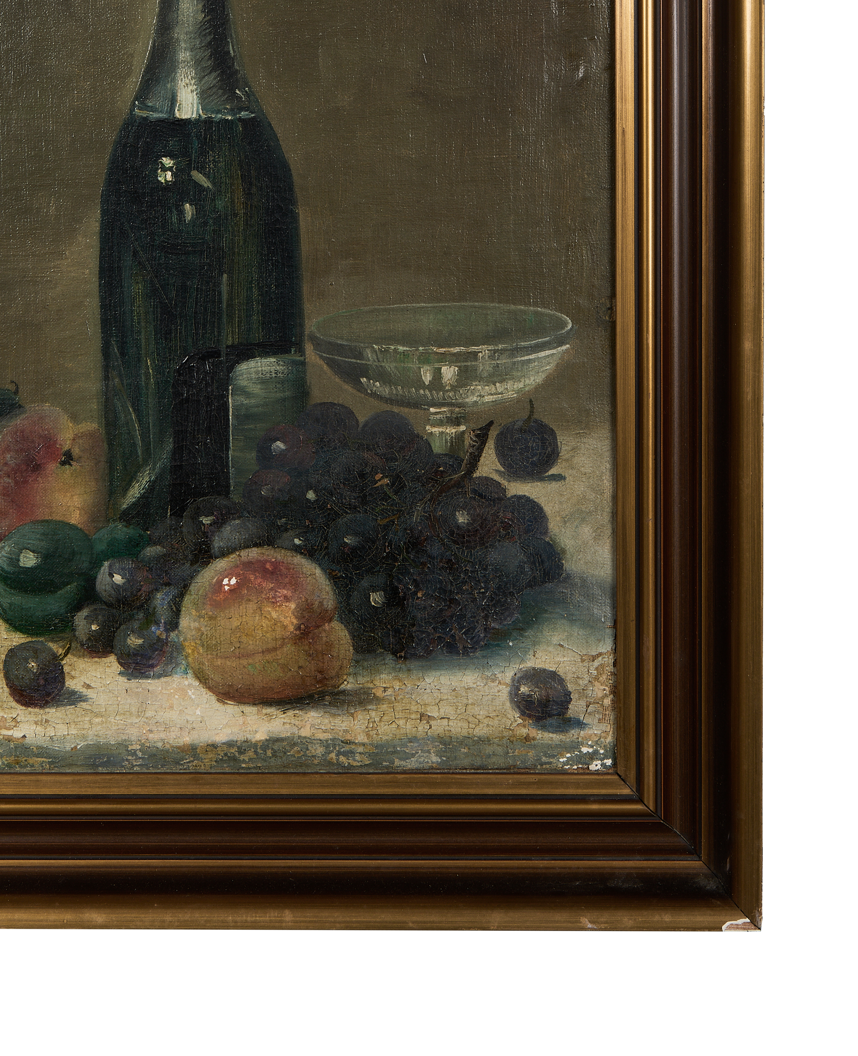 Framed Still Life Painting - Wine Bottle - Image 3