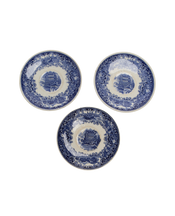 French Bleu Motif Plate
