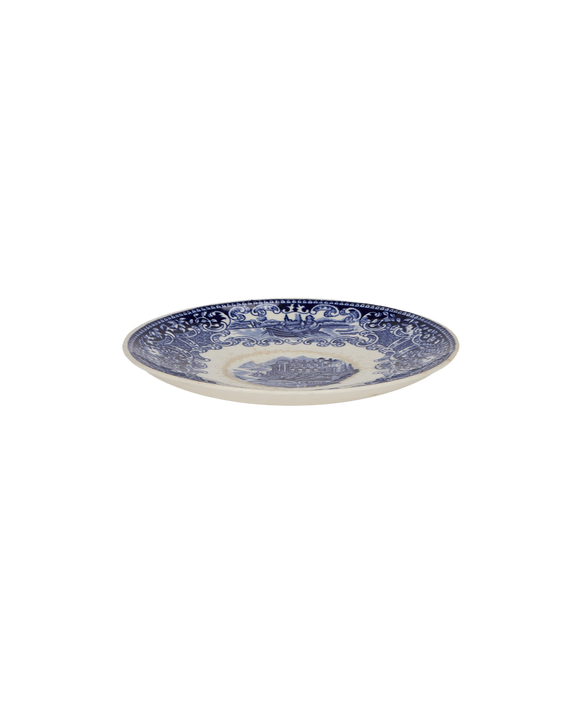 French Bleu Motif Plate