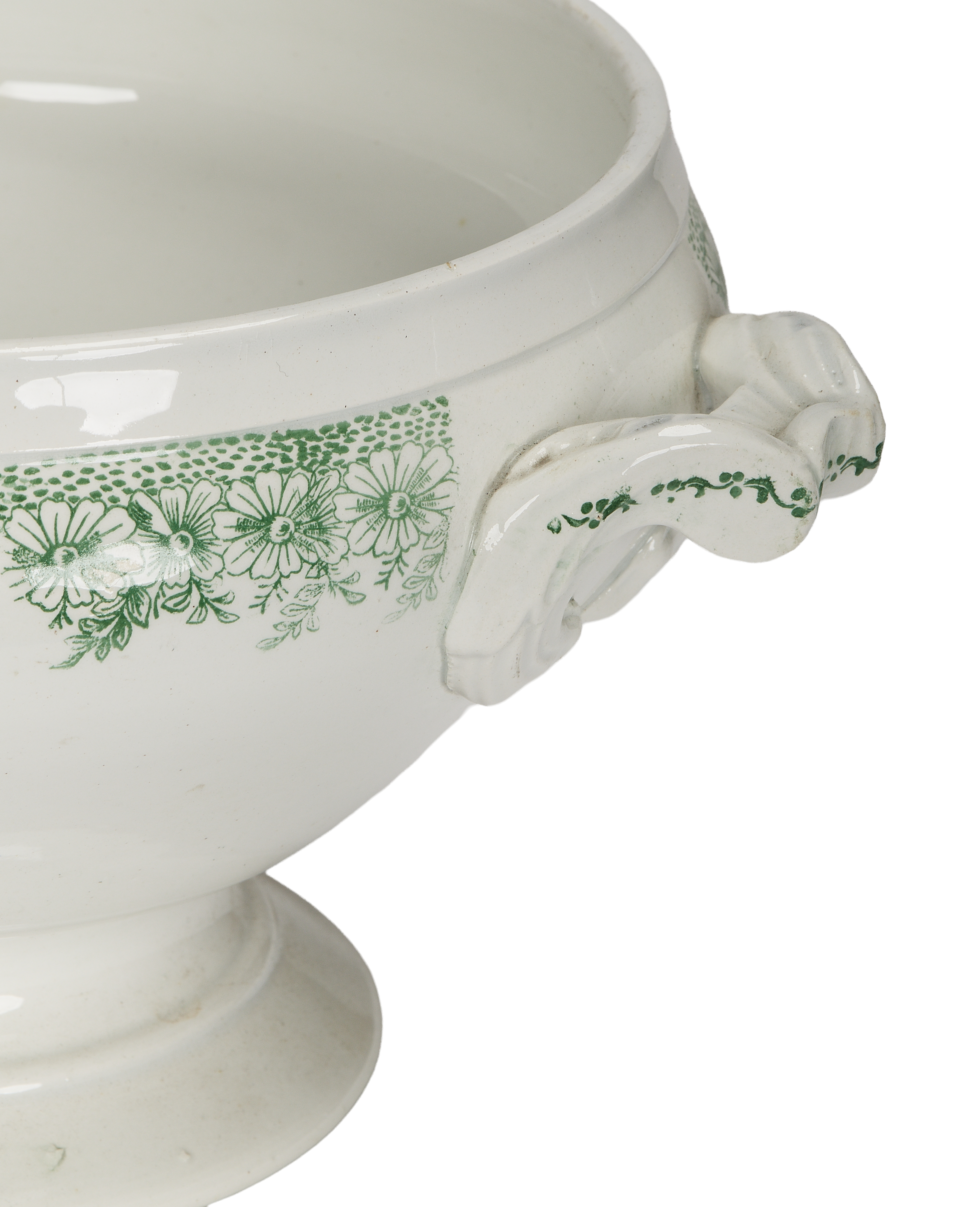 Green and white soup tureen - Image 4