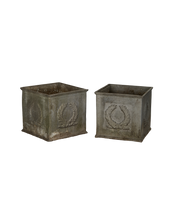 Square Zinc Planter