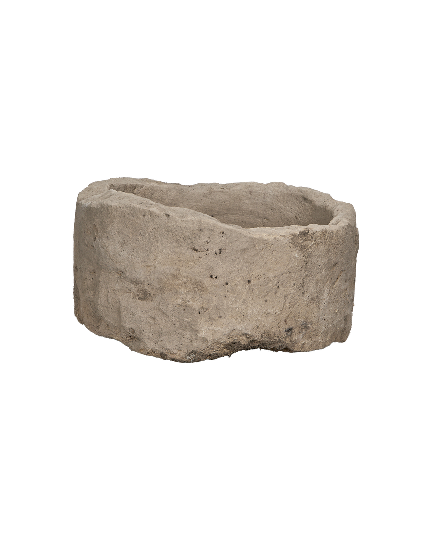 Limestone Trough - Round close-up