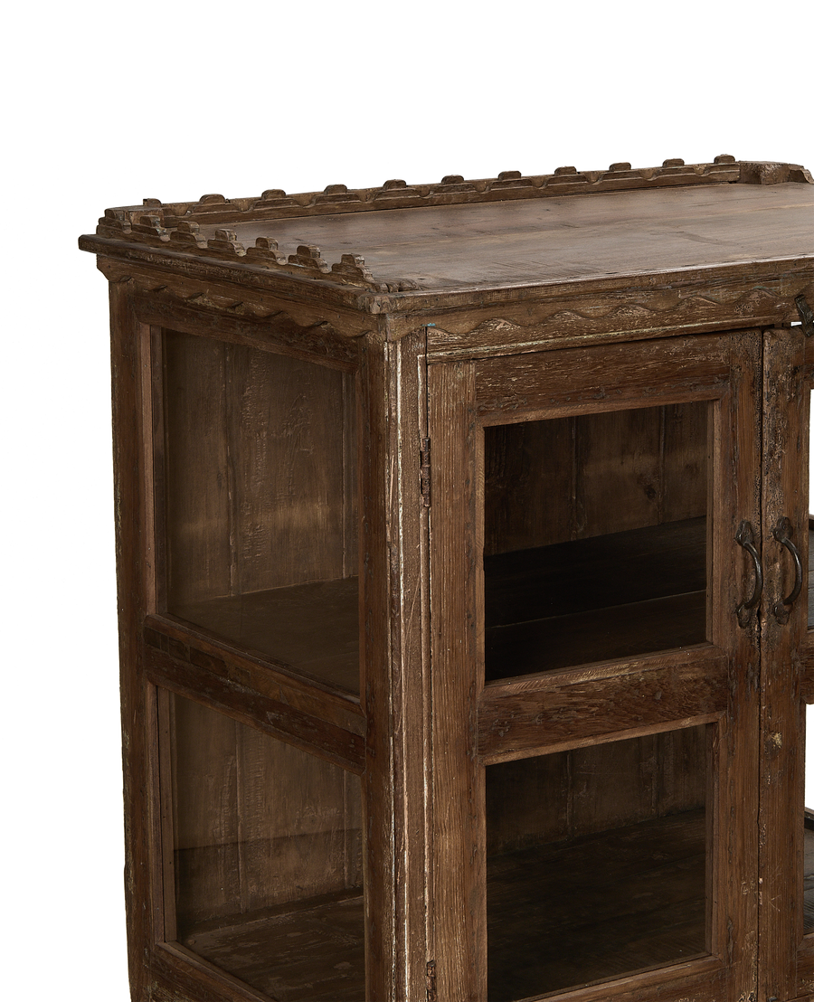 Wood Cabinet - Natural side view