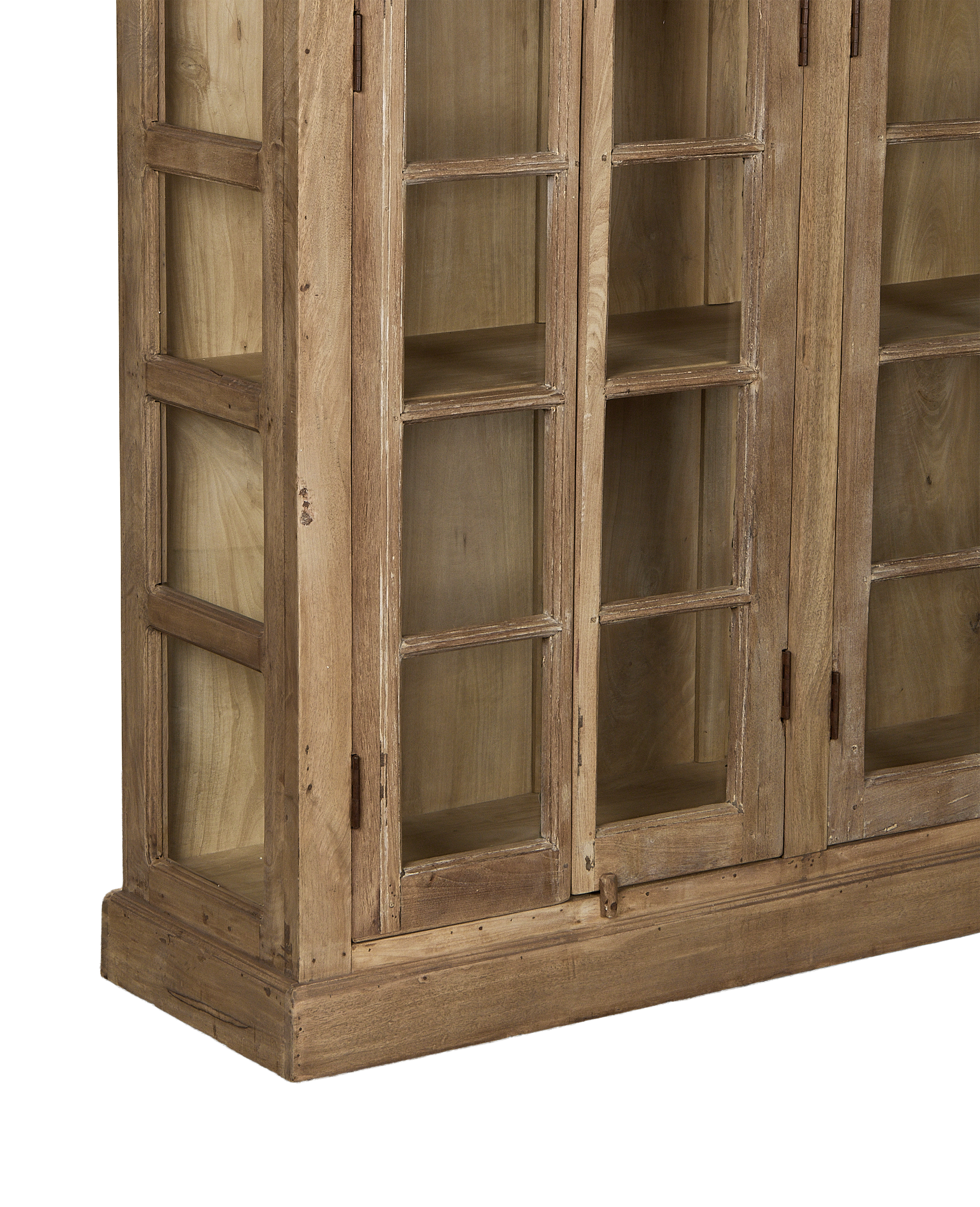 Wood Cabinet - Bleached side view