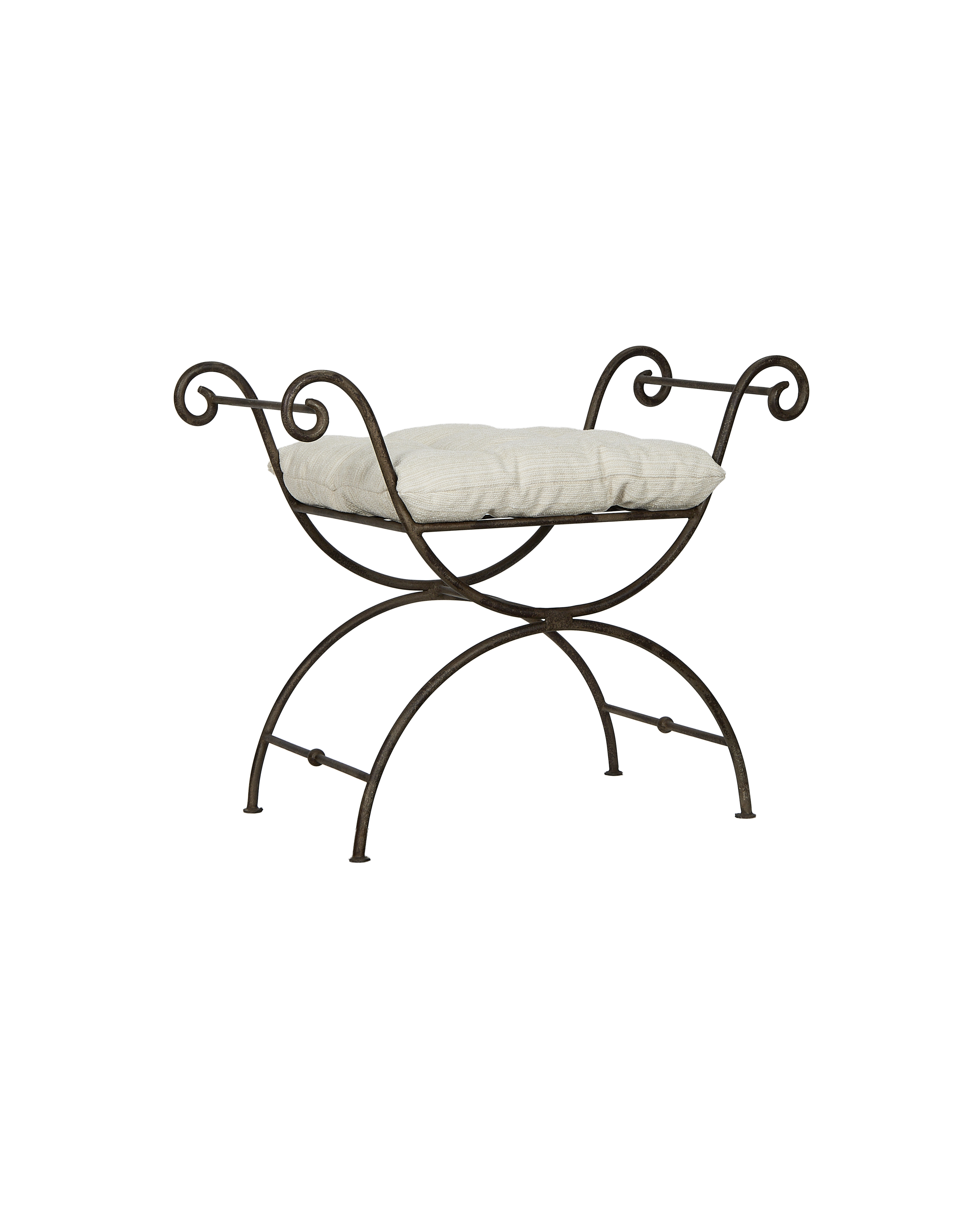 Lyon Vanity Stool - Creme