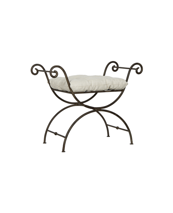 Lyon Vanity Stool - Creme