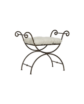 Lyon Vanity Stool - Creme