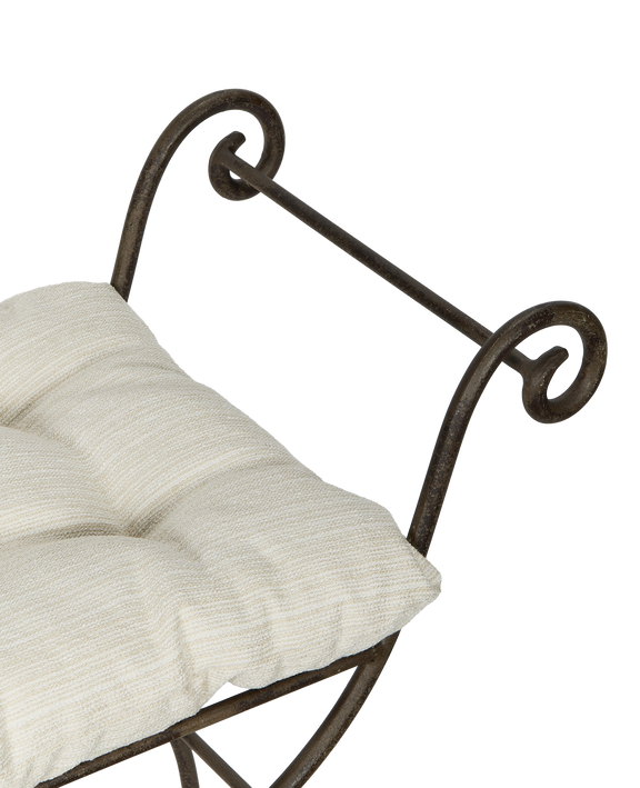 Lyon Vanity Stool - Creme