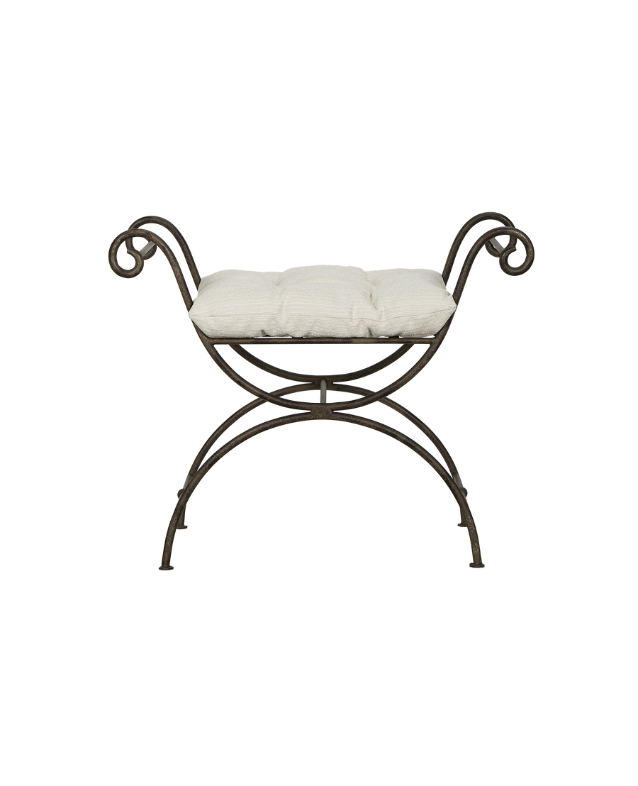Lyon Vanity Stool - Creme