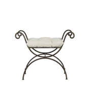 Lyon Vanity Stool - Creme