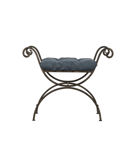 Lyon Vanity Stool - Marine