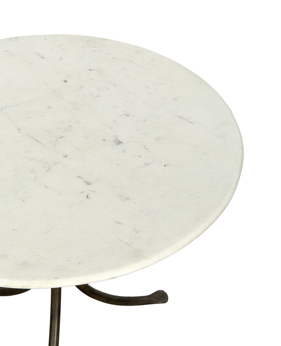 L'Amour Marble Bistro Table - Bone