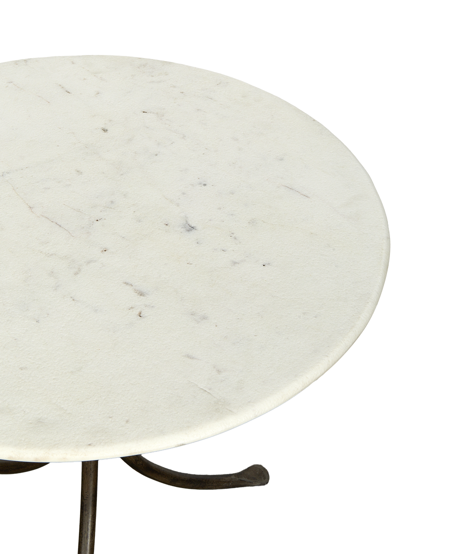 L'Amour Marble Bistro Table - Bone