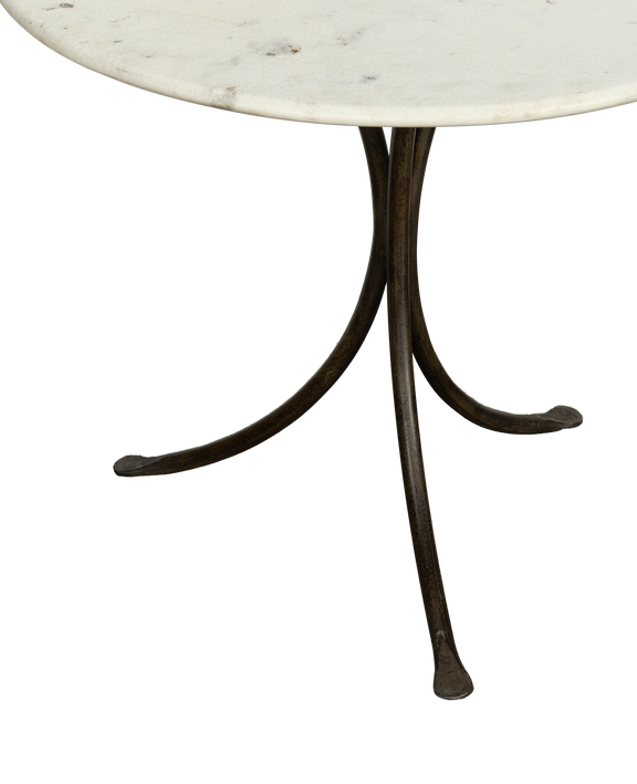 L'Amour Marble Bistro Table - Bone