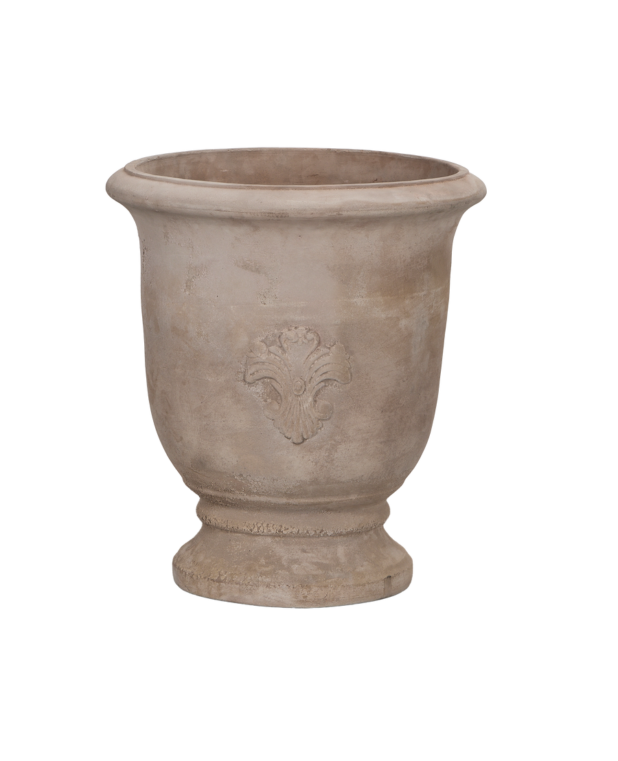 Marguerite Planter, Large, ceramic, front view