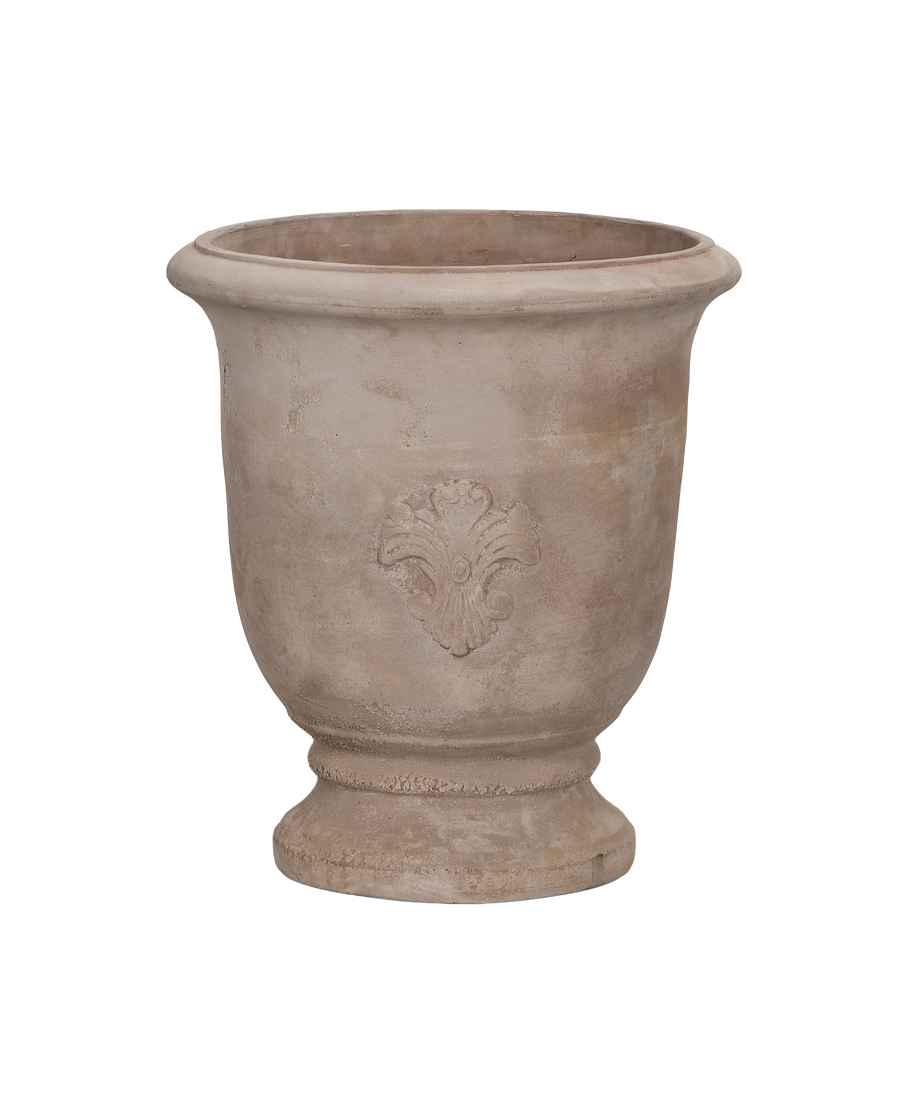 Marguerite Planter, Large, ceramic, front view