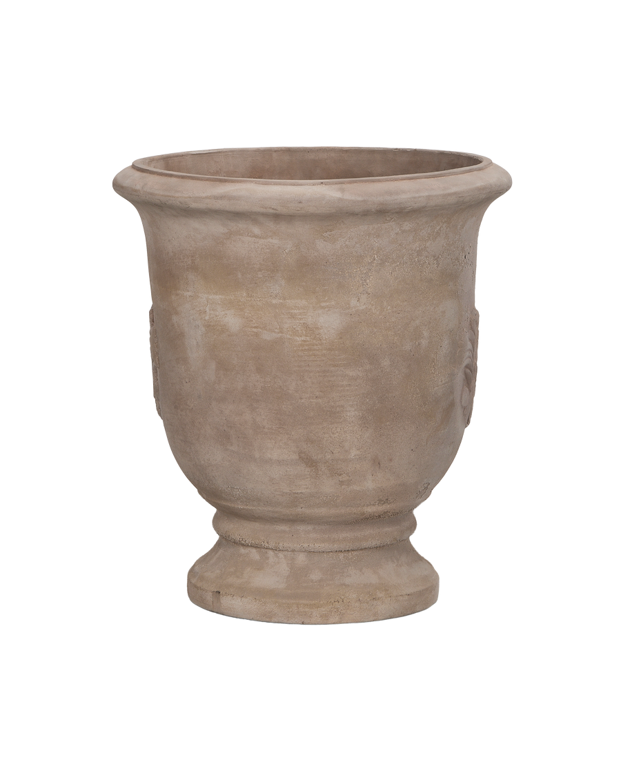 Marguerite Planter, Large, ceramic, front view