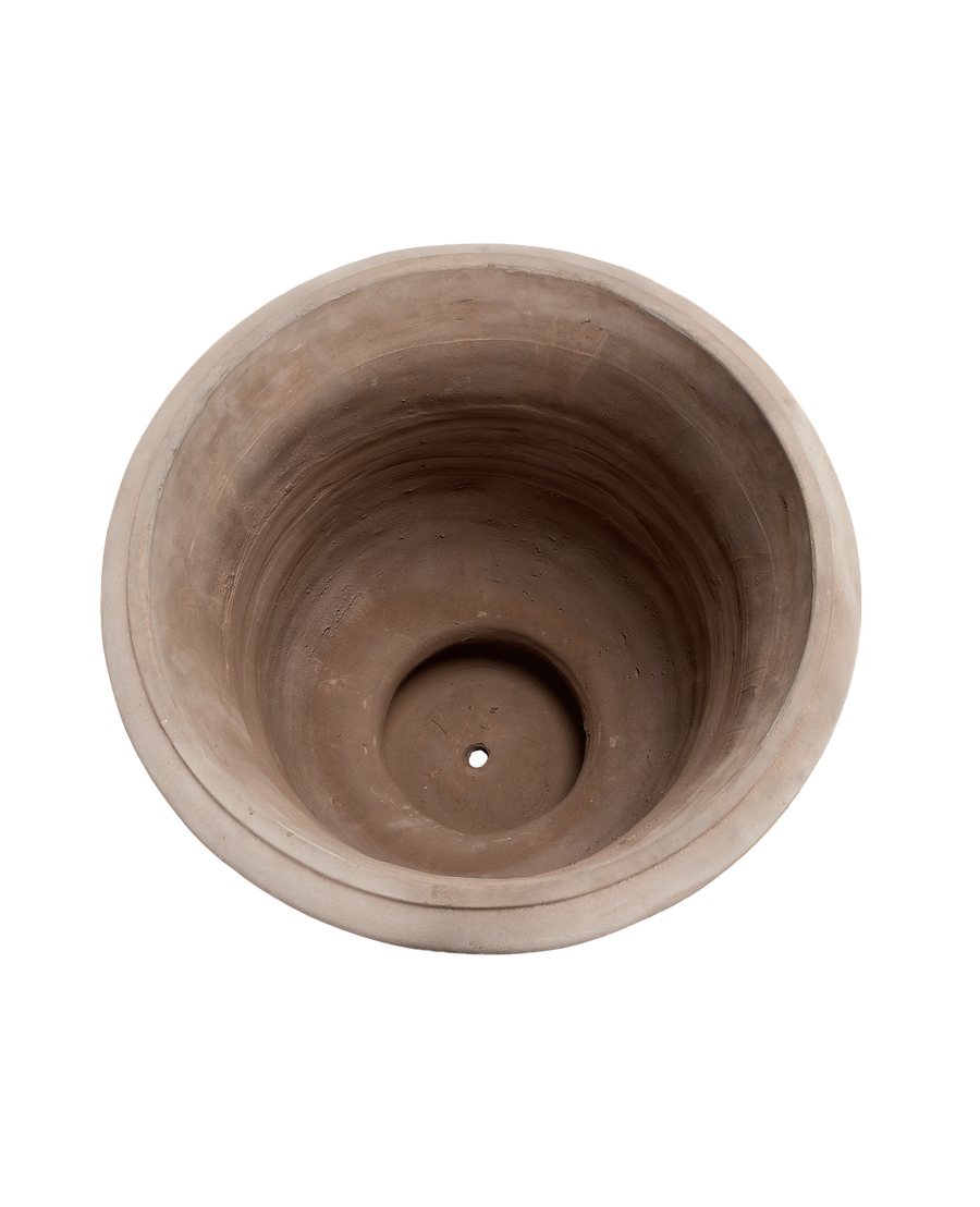Marguerite Planter, Large, ceramic, overhead view