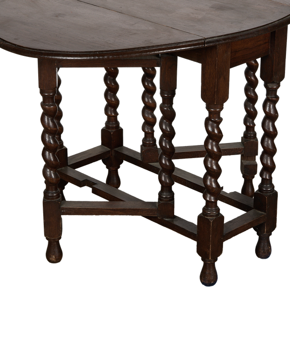 Barley Twist Drop Leaf Table