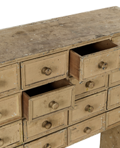 Painted Apothecary Console