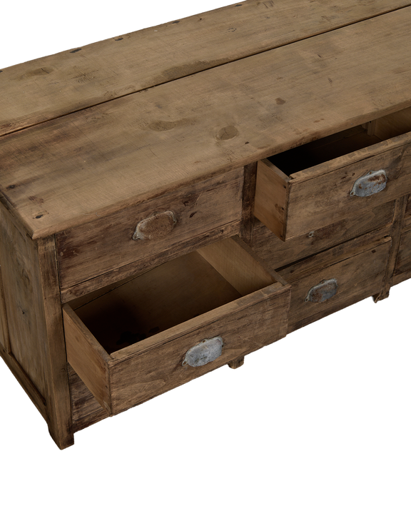 Wood Drawer Sideboard