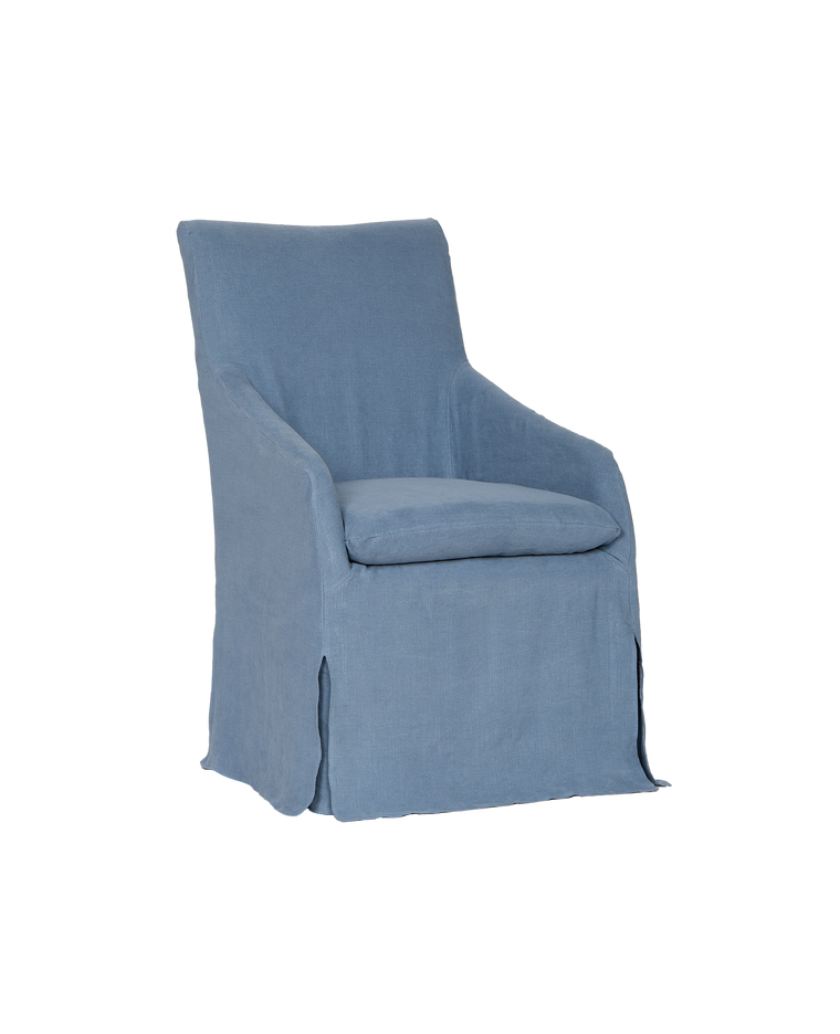 Emma Slipcover Dining Chair - Cornflower