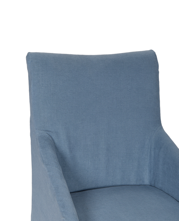 Emma Slipcover Dining Chair - Cornflower