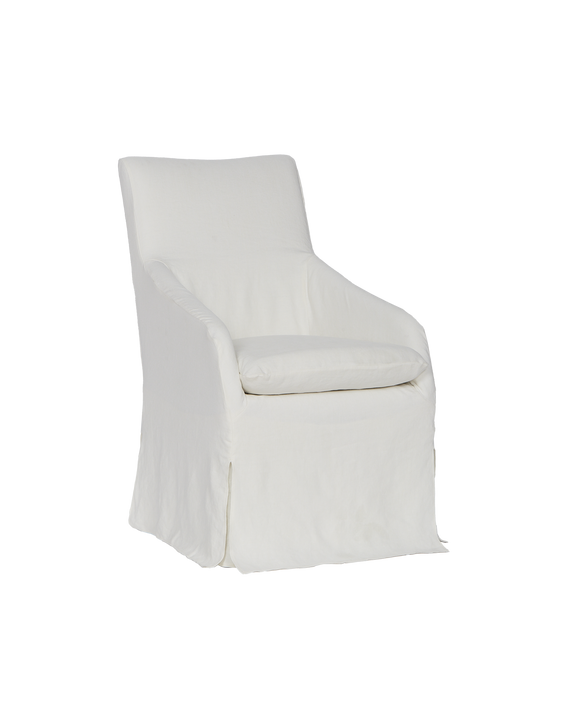 Emma Slipcover Dining Chair - Ivory