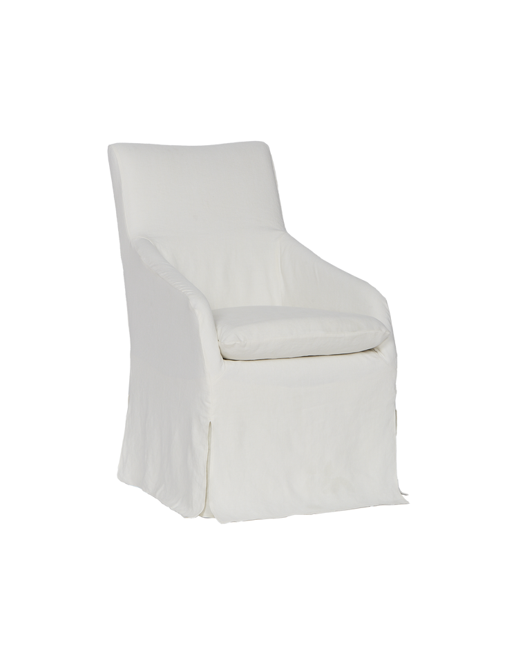 Emma Slipcover Dining Chair - Ivory