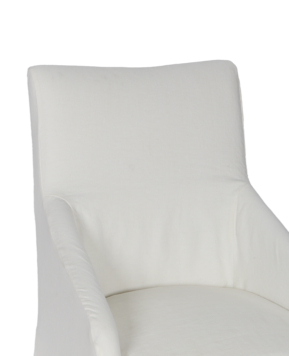 Emma Slipcover Dining Chair - Ivory