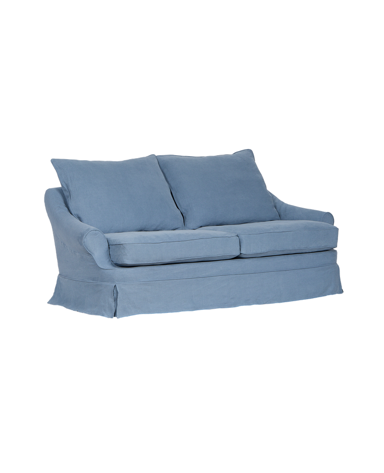 Maud Slipcover Sofa - Cornflower