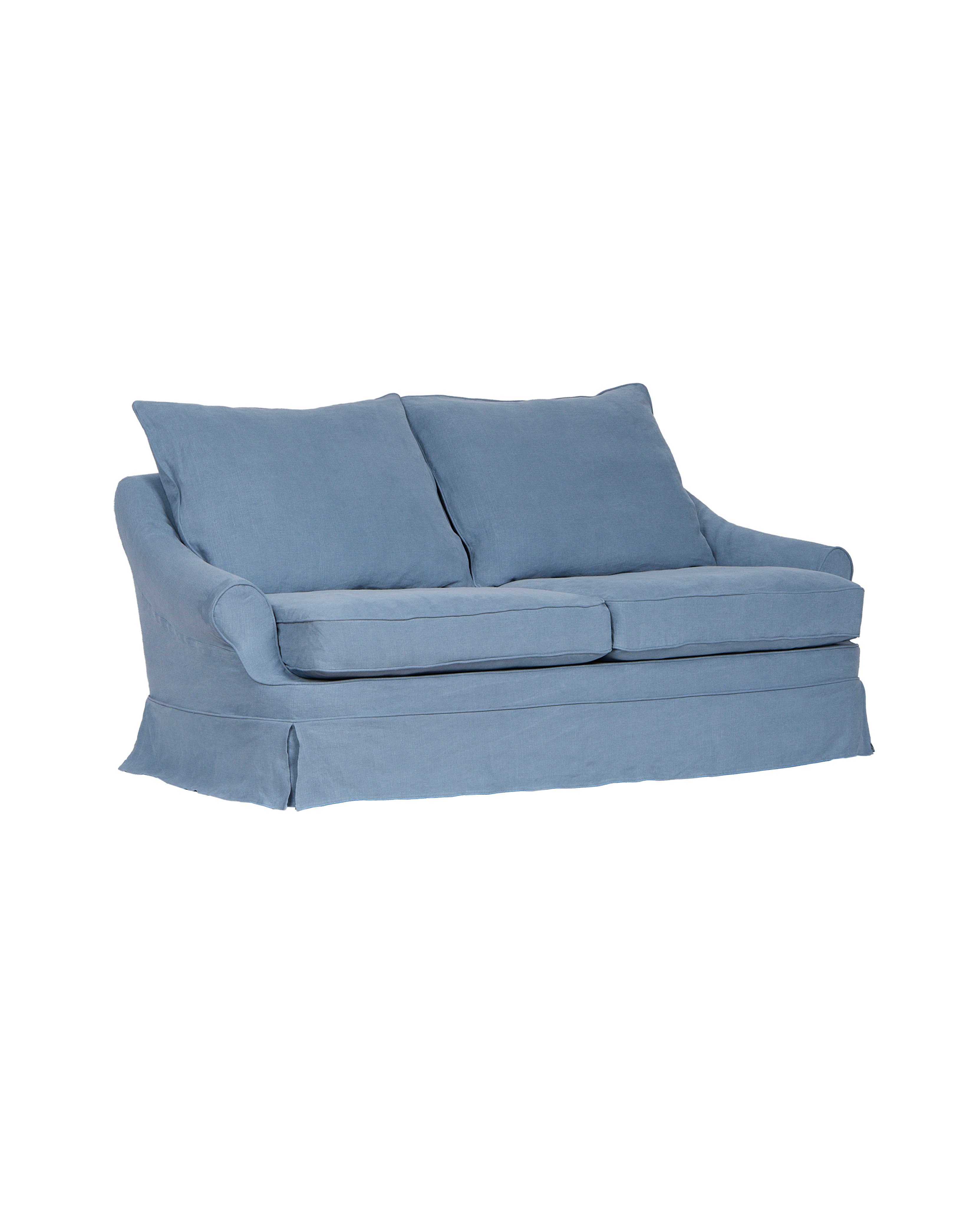 Maud Slipcover Sofa - Cornflower