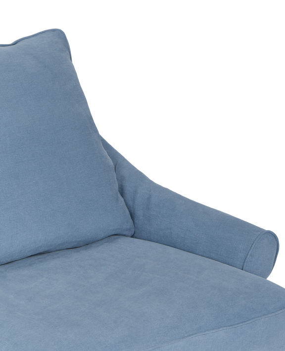 Maud Slipcover Sofa - Cornflower