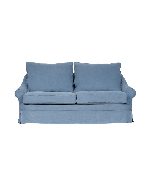 Maud Slipcover Sofa - Cornflower