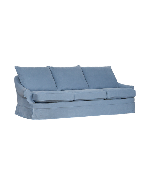 Maud Slipcover Sofa - Cornflower