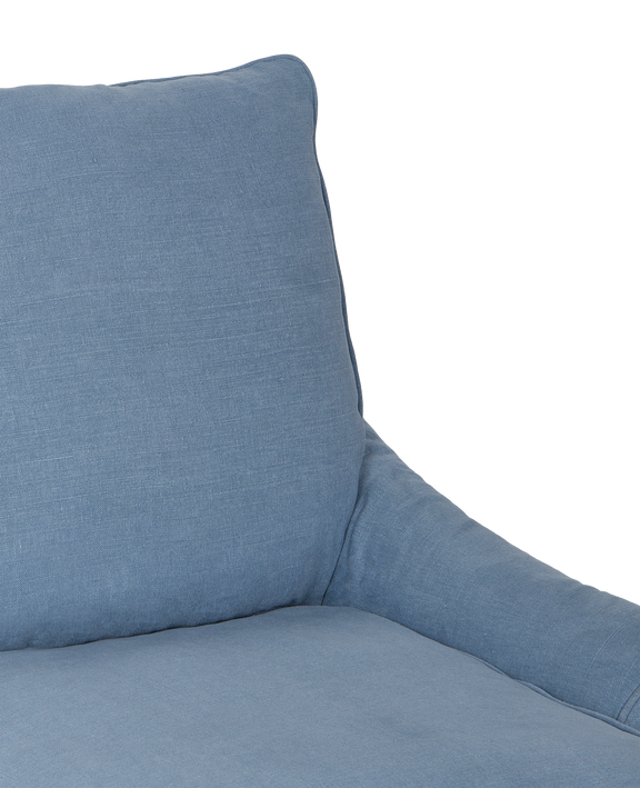 Maud Slipcover Lounge Chair - Cornflower