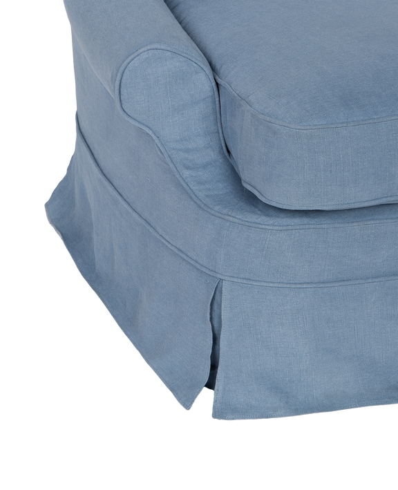 Maud Slipcover Lounge Chair - Cornflower