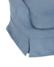 Maud Slipcover Lounge Chair - Cornflower