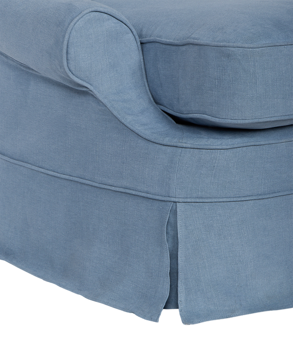 Maud Slipcover Lounge Chair - Cornflower