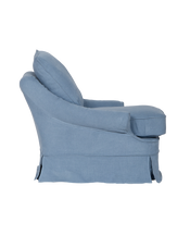 Maud Slipcover Lounge Chair - Cornflower