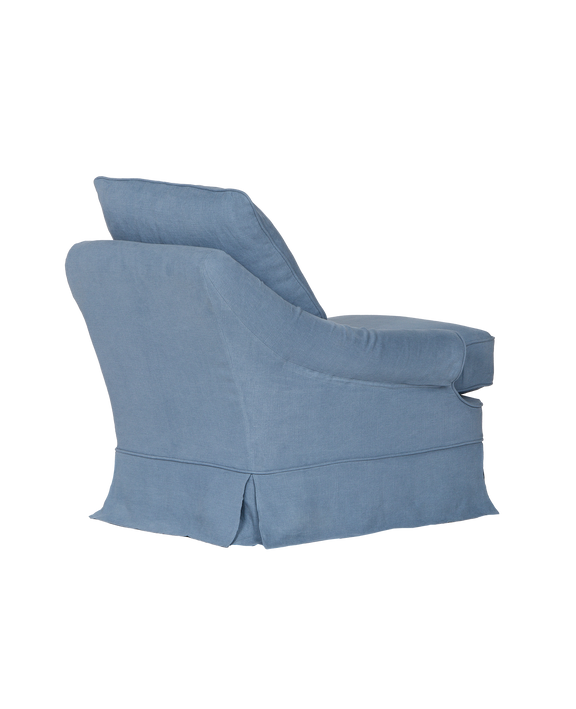 Maud Slipcover Lounge Chair - Cornflower