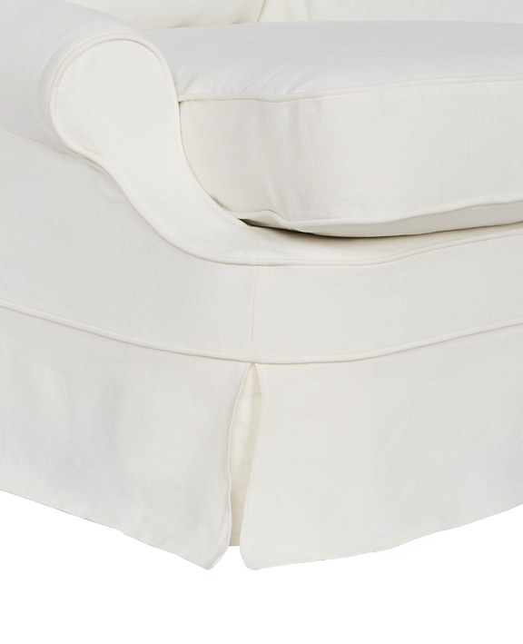 Maud Slipcover Lounge Chair - Ivory