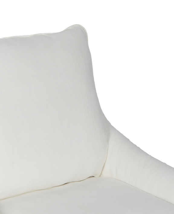 Maud Slipcover Lounge Chair - Ivory