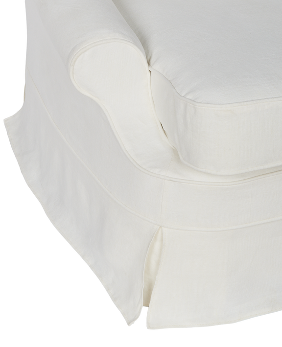 Maud Slipcover Lounge Chair - Ivory