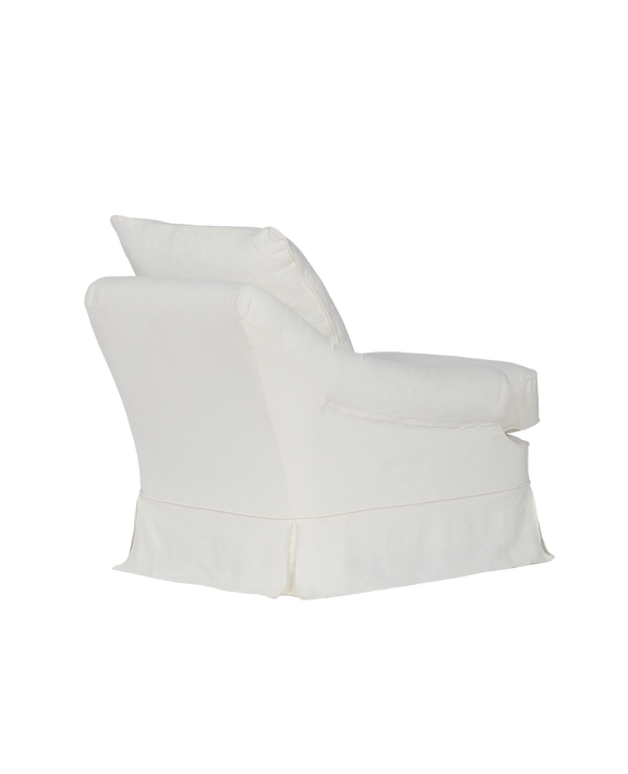 Maud Slipcover Lounge Chair - Ivory