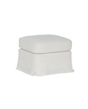 Maud Slipcover Ottoman - Ivory