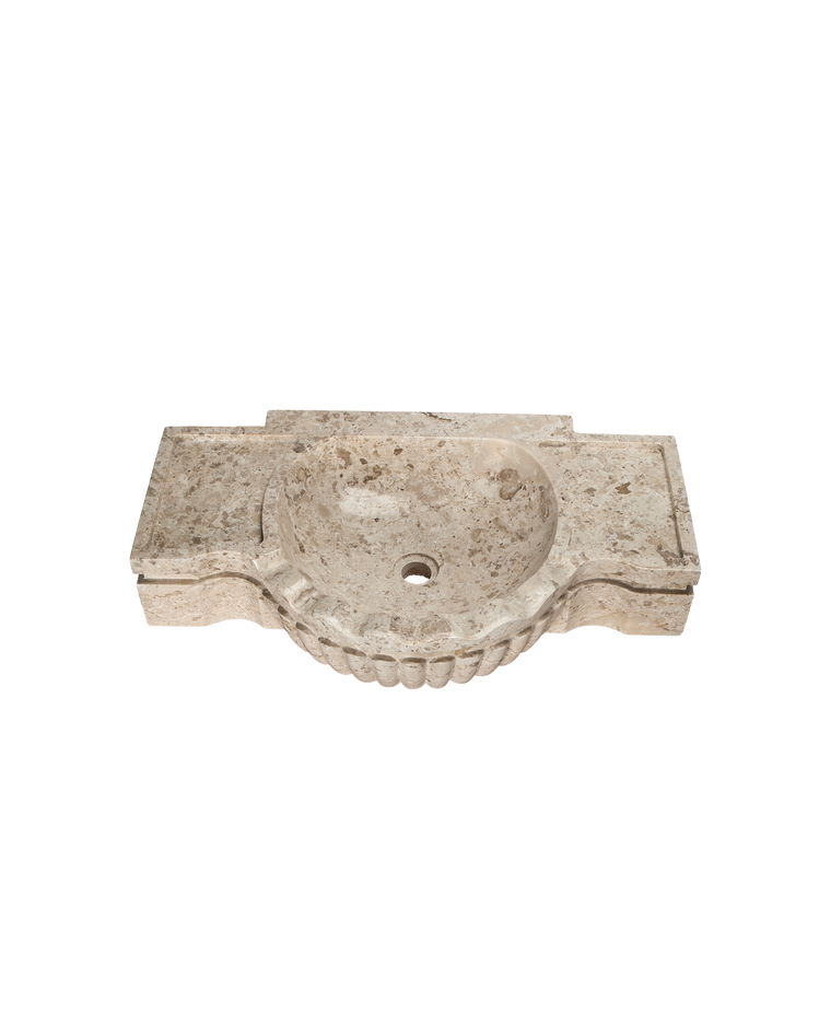 Console Marble Sink - Cream