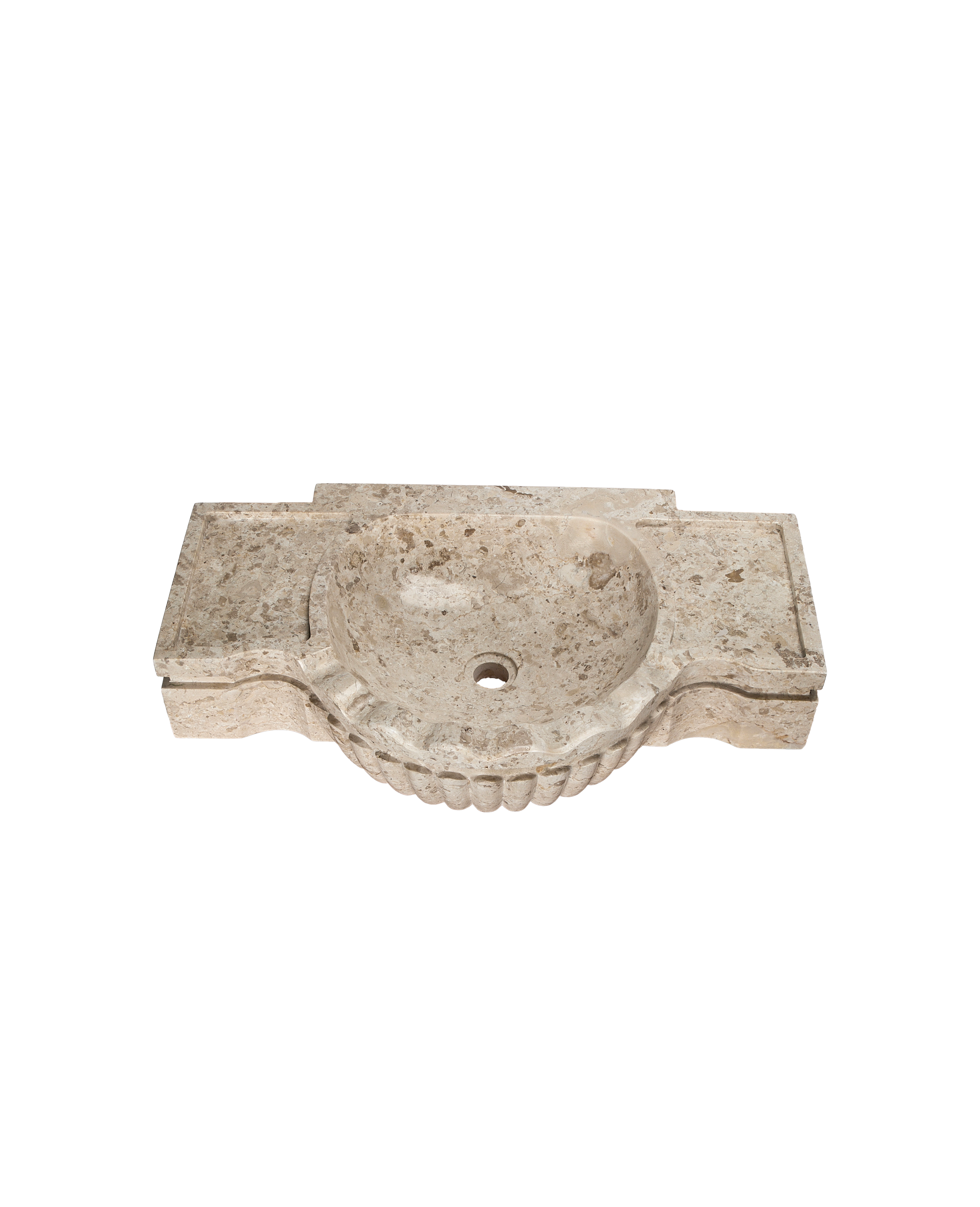 Console Marble Sink - Cream